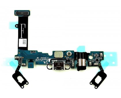 Шлейф для Samsung A510F Galaxy A5 (2016), с разъемом зарядки, разъемом наушников, с кнопкой Меню (Home), сенсорными кнопками, микрофоном REV:02H