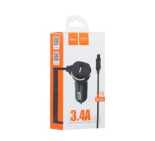 Автозарядка Hoco Z14 Micro