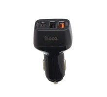 Автозарядка Hoco Z15A QC3.0 2 USB + Type-C Port