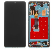 Дисплей Huawei P30 Lite/Nova 4e тачскрин сенсор черный в рамке синего цвета версия 6/128GB 48 MP оригинал
