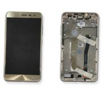 Дисплей Asus ZenFone 3 Max ZC520TL тачскрин сенсор золотистый Sand Gold в рамке