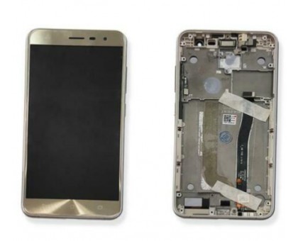 Дисплей Asus ZenFone 3 Max ZC520TL тачскрин сенсор золотистый Sand Gold в рамке