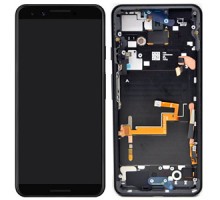 Дисплей Google Pixel 3 тачскрин сенсор черный в рамке OLED оригинал