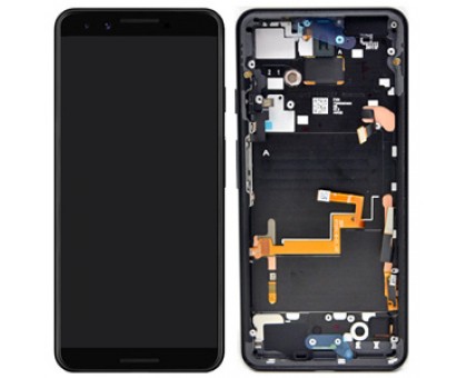 Дисплей Google Pixel 3 тачскрин сенсор черный в рамке OLED оригинал