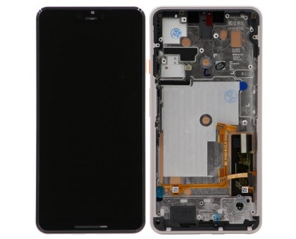 Дисплей Google Pixel 3 XL тачскрин сенсор черный в рамке P-OLED оригинал