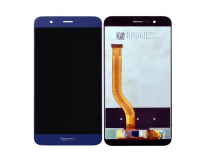 Дисплей Honor 8 тачскрин сенсор синий в рамке оригинал Refurbished