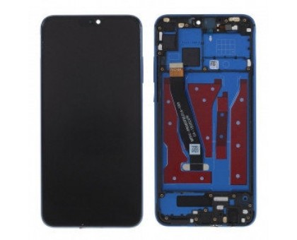 Дисплей Honor 8X тачскрин сенсор черный в рамке синего цвета