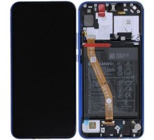 Дисплей Honor 9X Pro/9X (China) тачскрин сенсор черный в рамке синего цвета Charm Sea Blue