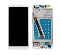Дисплей Huawei P Smart FIG-LX1/FIG-L31/Enjoy 7s тачскрин сенсор белый в рамке оригинал
