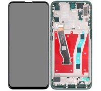 Дисплей Huawei P Smart Z/Y9 Prime 2019 тачскрин сенсор черный в рамке зеленого цвета Emerald Green оригинал
