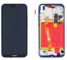 Дисплей Huawei P20 Lite 2019/Nova 5i тачскрин сенсор черный в рамке синего цвета оригинал