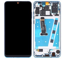 Дисплей Huawei P30 тачскрин сенсор черный в рамке голубого цвета Breathing Crystal OLED оригинал