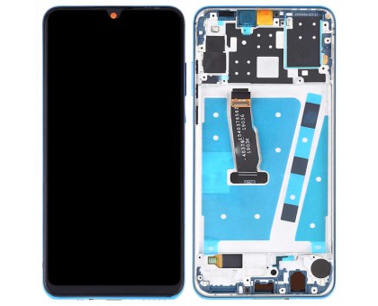 Дисплей Huawei P30 тачскрин сенсор черный в рамке голубого цвета Breathing Crystal OLED оригинал