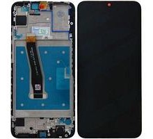 Дисплей Huawei P40 Lite E/Y7p 2020 тачскрин сенсор черный в рамке сине-зеленого цвета Aurora Blue