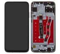 Дисплей Huawei P40 Lite /Nova 6 SE/Nova 7i тачскрин сенсор черный версия 4G в рамке зеленого цвета Emerald Green оригинал