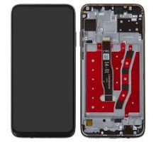 Дисплей Huawei P40 Lite /Nova 6 SE/Nova 7i тачскрин сенсор черный версия 4G в рамке зеленого цвета Emerald Green оригинал
