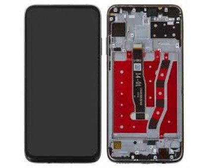 Дисплей Huawei P40 Lite /Nova 6 SE/Nova 7i тачскрин сенсор черный версия 4G в рамке зеленого цвета Emerald Green оригинал