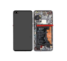 Дисплей Huawei P40 тачскрин сенсор черный в рамке OLED оригинал 100%