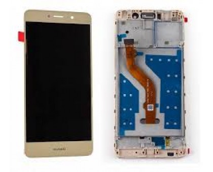 Дисплей Huawei Y7 2017/Y7 Prime/Enjoy 7 Plus/Nova Lite+ тачскрин сенсор золотистый в рамке оригинал