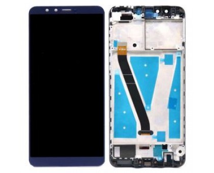 Дисплей Huawei Y9 2018/Enjoy 8 Plus тачскрин сенсор синий в рамке