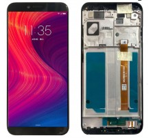Дисплей Lenovo K5 Play тачскрин сенсор черный в рамке оригинал