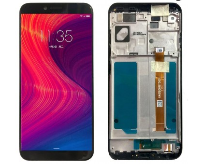 Дисплей Lenovo K5 Play тачскрин сенсор черный в рамке оригинал