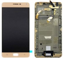 Дисплей Lenovo P1 Vibe P1A42/P1 Vibe P1C58 тачскрин сенсор золотистый в рамке