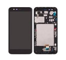 Дисплей LG K11 Plus тачскрин сенсор черный в рамке