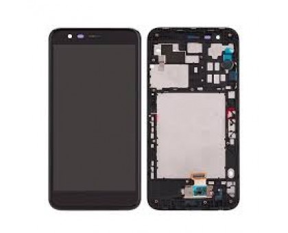 Дисплей LG K11 Plus тачскрин сенсор черный в рамке
