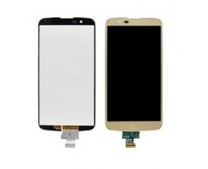 Дисплей LG K410TV K10TV/K430TV тачскрин сенсор золотистый с микросхемой в рамке оригинал