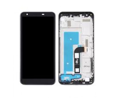 Дисплей LG X120 K20 2019 тачскрин сенсор черный в рамке