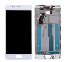 Дисплей Meizu 16X тачскрин сенсор белый в рамке Amoled оригинал