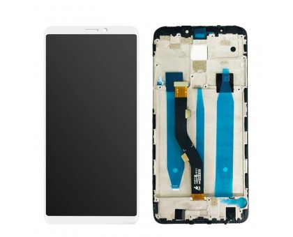 Дисплей Meizu Note 8 M822/M8 Note тачскрин сенсор белый в рамке