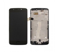 Дисплей Motorola XT1770 Moto E4 Plus/XT1771/XT1772/XT1773 версия MediaTek тачскрин сенсор черный в рамке синего цвета