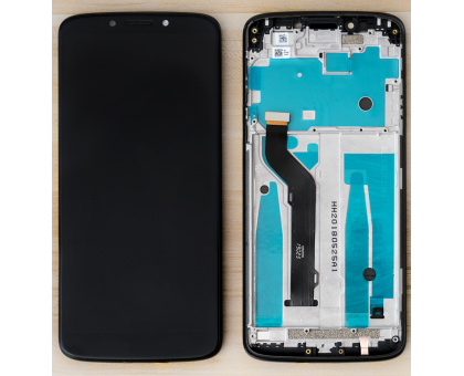 Дисплей Motorola XT1924-1 E5 Plus тачскрин сенсор черный в рамке