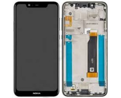 Дисплей Nokia 5.1 тачскрин сенсор черный в рамке оригинал