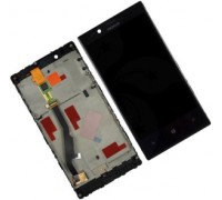Дисплей Nokia 720 Lumia тачскрин сенсор черный в рамке