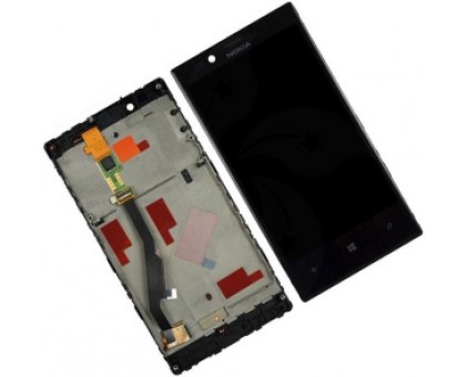 Дисплей Nokia 720 Lumia тачскрин сенсор черный в рамке