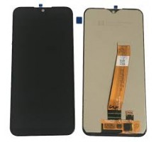 Дисплей Samsung A015F Galaxy A01 2019/M015F Galaxy M01 2020 тачскрин сенсор черный оригинал сервисная упаковка #GH81-18209A с широким разъемом