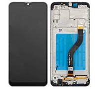 Дисплей Samsung A207F Galaxy A20s 2019 тачскрин сенсор черный в рамке копия хорошего качества