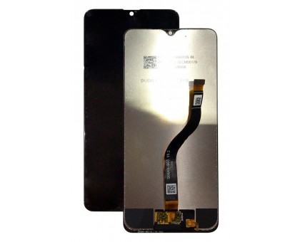 Дисплей Samsung A207F Galaxy A20s 2019 тачскрин сенсор черный в рамке оригинал переклеено стекло