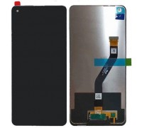 Дисплей Samsung A215 Galaxy A21 тачскрин сенсор черный в рамке копия хорошего качества