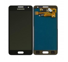 Дисплей Samsung A300H Galaxy A3 2015/A300F тачскрин сенсор черный Midnight Black OLED копия хорошего качества