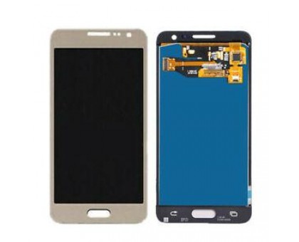 Дисплей Samsung A300H Galaxy A3 2015/A300F тачскрин сенсор золотистый Champagne Gold OLED копия хорошего качества