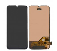 Дисплей Samsung A3050 Galaxy A40s тачскрин сенсор черный OLED копия хорошего качества