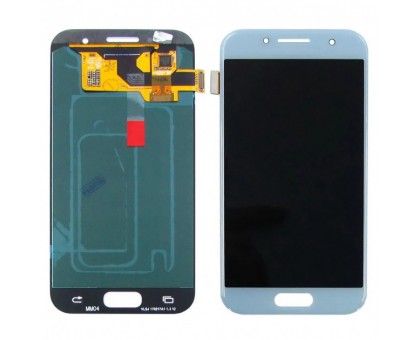 Дисплей Samsung A320F Galaxy A3 2017 тачскрин сенсор голубой Blue Mist Amoled оригинал сервисная упаковка #GH97-19732C