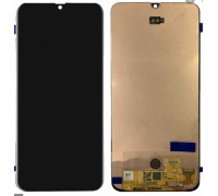 Дисплей Samsung A405F Galaxy A40 2019 тачскрин сенсор черный Amoled оригинал переклеено стекло