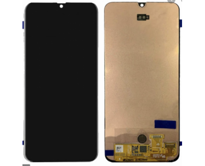 Дисплей Samsung A405F Galaxy A40 2019 тачскрин сенсор черный Amoled оригинал переклеено стекло
