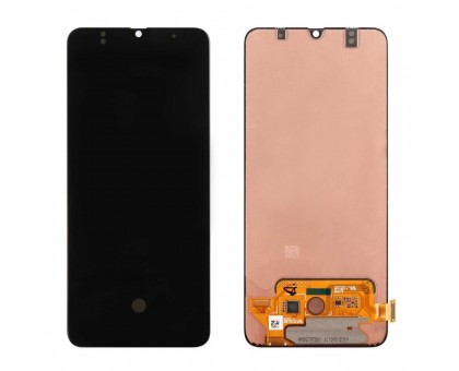 Дисплей Samsung A707F Galaxy A70s тачскрин сенсор черный OLED копия хорошего качества