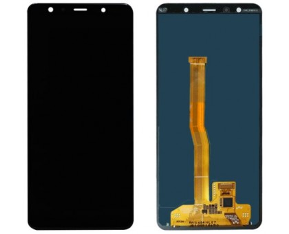 Дисплей Samsung A750F Galaxy A7 2018 тачскрин сенсор черный Amoled оригинал сервисная упаковка #GH96-12078A